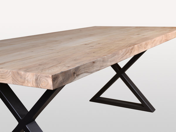 Tao dining table with metal legs X - Kif-Kif Import