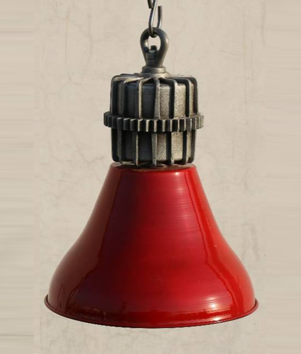 Lampe suspendue rouge Parker - Kif-Kif Import
