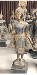 Thai Buddha standing 1 but raised - kif-kif import
