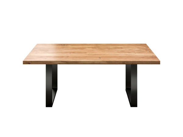 Tao dining table (straight cut) metal base U - Kif-Kif Import