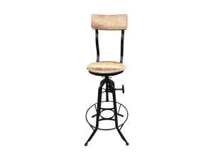 MANUFACTURE II adjustable stool with backrest - Kif-Kif Import