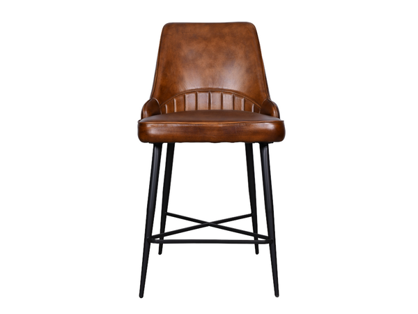 Nina leather stool - Kif-Kif Import