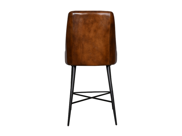 Nina leather stool - Kif-Kif Import