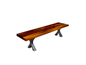 Tao bench (straight cut) rosewood brown base Docks - Kif-Kif Import
