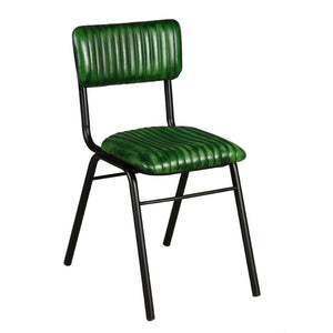 Chaise en cuir Hart verte - Kif-Kif Import
