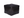 Newport black leather pouf - Kif-Kif Import